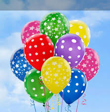 24 polka dot air balloons delivery